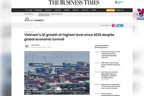 新加坡媒体对越南经济短期增长前景作出预测