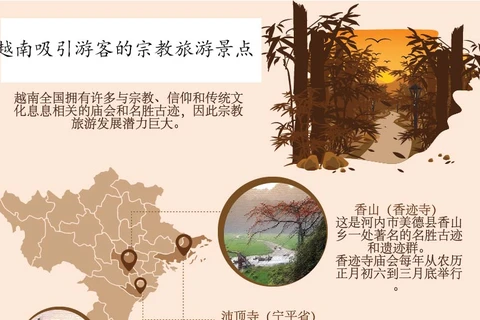 图表新闻：越南吸引游客的宗教旅游景点