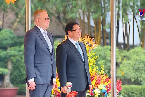 越南政府总理范明政与澳大利亚总理安东尼•阿尔巴尼斯举行会谈