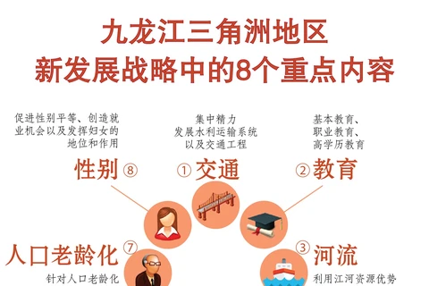 图表新闻：九龙江三角洲地区新发展战略中的8个重点内容