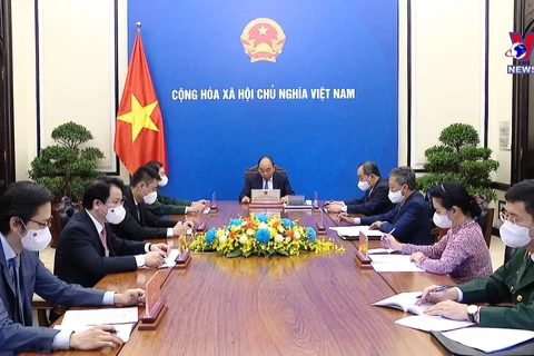 越南国家主席阮春福与联合国秘书长古特雷斯通电话