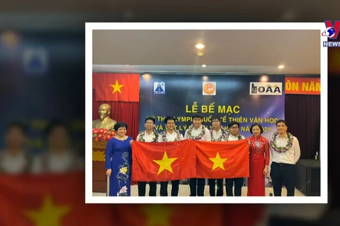 越南学生获得国际天文学和天体物理学奥赛五枚奖牌