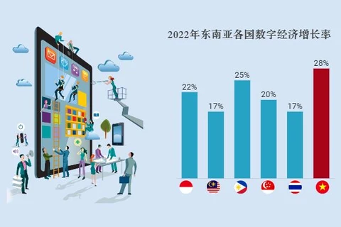 互动图表：越南成为东南亚地区数字经济 增速最快的国家
