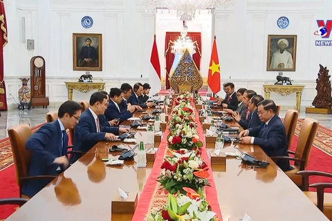 政府总理范明政会见印尼总统佐科•维多多