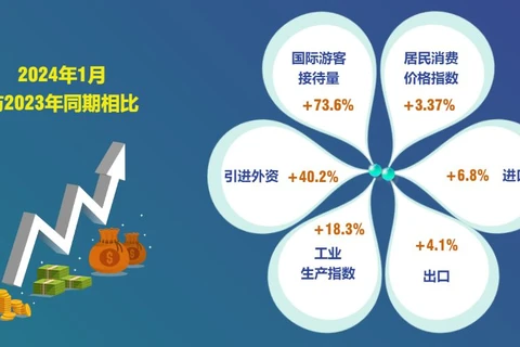 图表新闻：2024年1月越南经济发展整体态势
