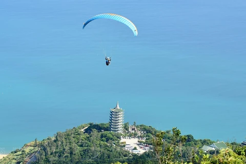 组图：赴岘港市体验滑翔伞运动