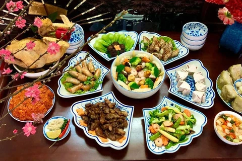 保留民族传统之美的越南北方过年饭