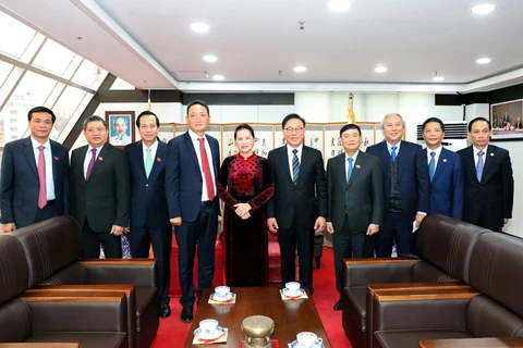 越南国会主席阮氏金银访韩开展系列活动（组图）