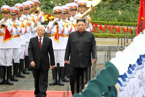 朝鲜最高领导人金正恩对越进行正式友好访问（组图）