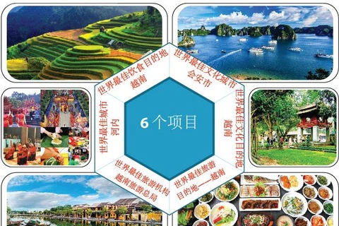 图表新闻：越南获得世界旅游大奖6个奖项的提名