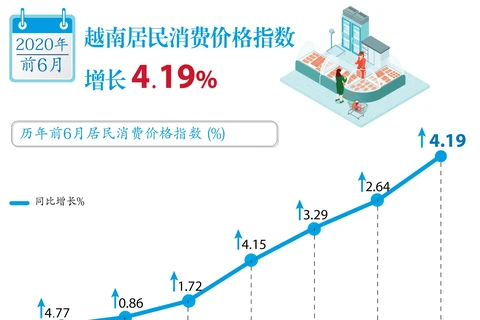 图表新闻：越南居民消费价格指数增长 4.19%