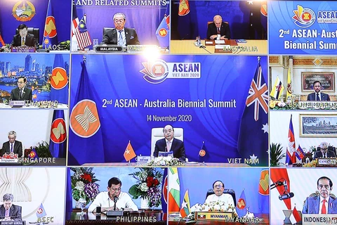 组图：第二次东盟-澳大利亚领导人会议在线召开