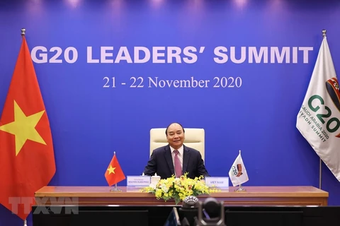 组图：政府总理阮春福出席二十国集团领导人峰会第二阶段会议