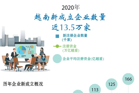 图表新闻：2020年越南新成立企业数量 近13.5万家