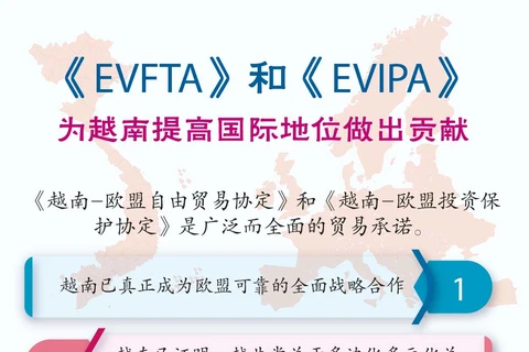 图表新闻：《EVFTA》和《EVIPA》 为越南提高国际地位做出贡献