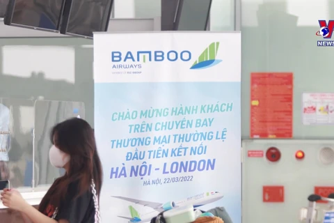 越竹开通越南至英国直达定期商业航班
