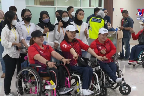 越南残疾人体育代表团对东南亚残疾人运动会充满信心