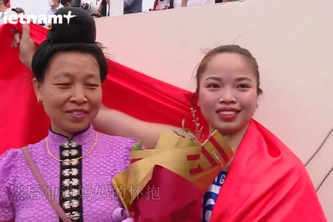 越南傣族女运动员打破东运会女子标枪纪录