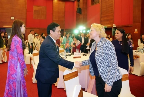 王廷惠副总理​与荷兰发展组织代表握手（图片来源：因特网）