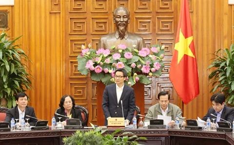 越南政府副总理席武德儋在会议上发表讲话（图片来源：越通社）