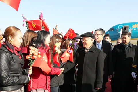 越共中央总书记阮富仲对中国进行正式访问（图片来源：越通社）