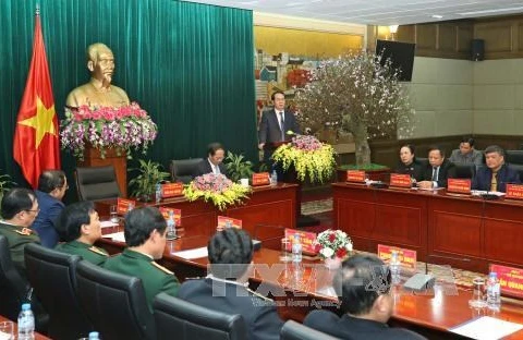 越南国家主席陈大光在会议上发表讲话（图片来源：越通社）