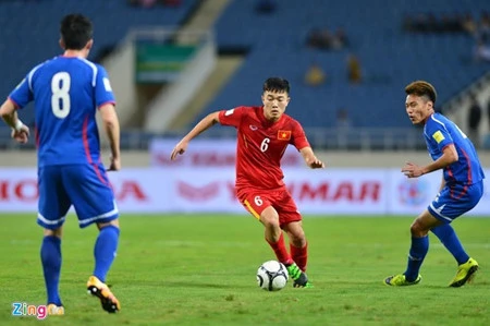 越南国家足球队将与中国台湾队进行友谊赛（图片来源：zing.vn）