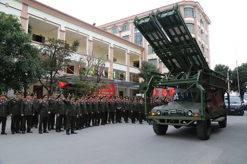 越南公安部技术后勤总局举行出征仪式
