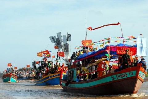 鲸鱼节​是槟椥省渔民​的重要节日之一（图片来源：越通社）