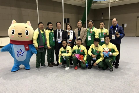 越南体育代表团。（图片来源：越通社）