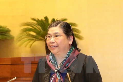 越南国会常务副主席丛氏放（图片来源：越通社）
