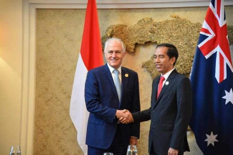 印尼总统佐科与澳​总理特恩布尔在东盟高官会期间​举行会晤（图片来源：因特网）
