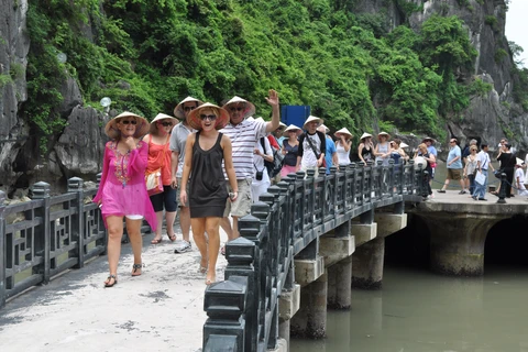2017年2月越南接待国际游客首次突破100万人次 （图片来源：因特网）