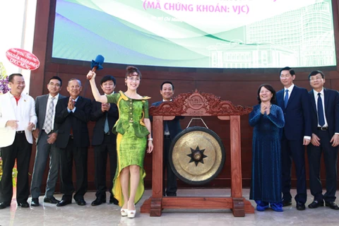越捷航空​2月28日在胡志明市证券交易所​正式挂牌上市（图片来源：因特网）