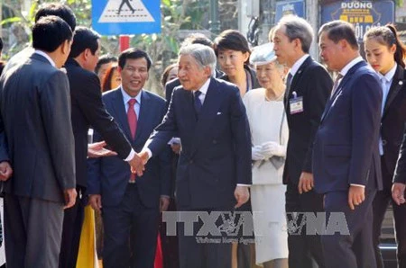 日本天皇和夫人对越南进行国事访问（图片来源：越通社）