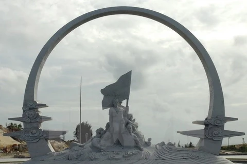 鬼鹿角礁战士纪念碑。