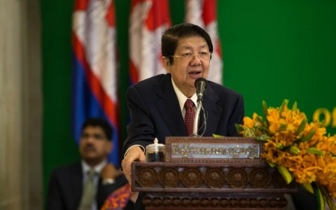 柬埔寨副首相兼首相府部长宋安亲王​。（图片来源：khmertimeskh）