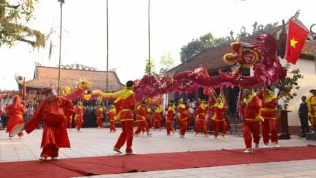 舞龙活动（图片来源：越南人民报）