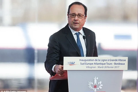 法国总统奥朗德(图片来源： AFP）