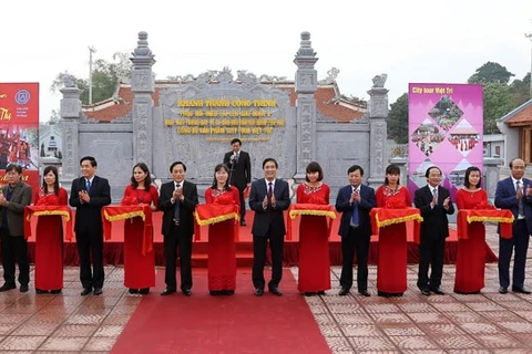 赖林庙修复项目二期工程落成典礼。