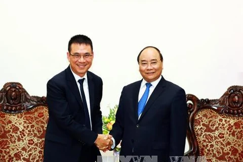 阮春福总理会见泰国暹罗水泥总裁（图片来源：越通社）