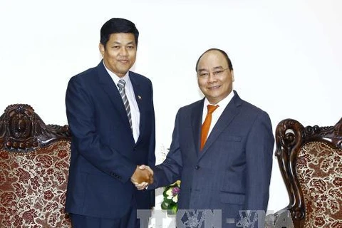  越南政府总理阮春福会见缅甸新任驻越大使