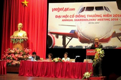 越捷航空股份公司（股票代码为VJC）于4月20日在胡志明市举行2016-2017年年度股东大会。