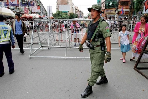  柬埔寨警察。