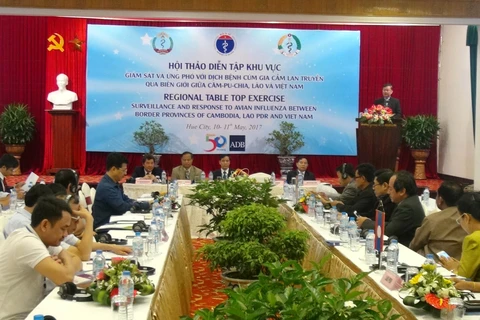 柬埔寨健康疾病检测小组主要负责人LySovann发表讲话