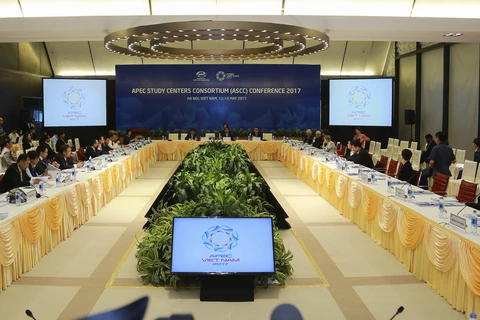 亚太经合组织（APEC）研究中心联席会议场景（图片来源：越通社）