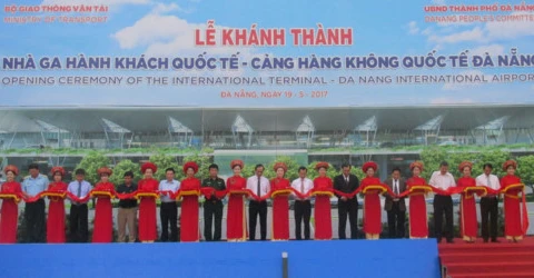 岘港国际机场T2航站楼竣工仪式。