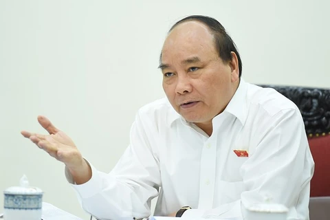 阮春福总理主持召开2017年增长情景会议。（图片来源：Chinhphu.vn）