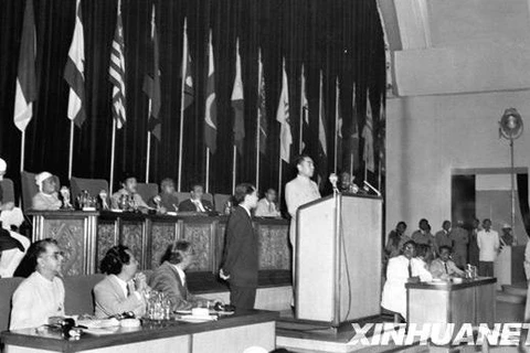 1955年万隆会议。（图片来源：新华社）