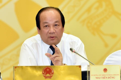 越南政府办公厅主任梅进勇部长。